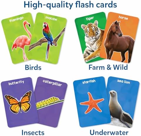 Skillmatics First 100 Animals – Flash Cards for Toddlers, Montessori Game - Image 2