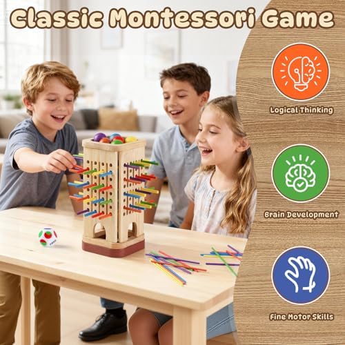 Montessori Board Game for Kids 4-8, Educational Math Family Games - Image 5