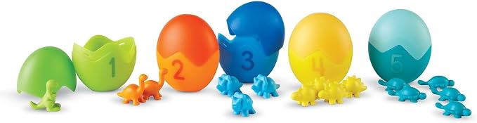 Learning Resources Counting Dino-Sorters Math Activity Set, Dinosaur Sorting Toy, 65 Pieces, Ages 3+ - Image 2