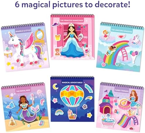 Skillmatics Peelies – Unicorns & Princesses, Reusable Sticker Activity Book - Image 4