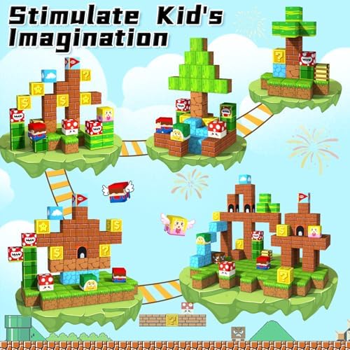 KAEILORU Magnetic Blocks,1.21" Large Magnet Building Block for 3 Year Old - Image 3