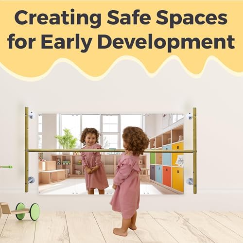 Montessori Coordination Mirror Set with 4ft Pull-Up Bar - Help Babies Build Balance, Confidence & Motor Skills | Ideal for Tummy Time, Crawling & First Steps | Safe for Home Use - Image 6