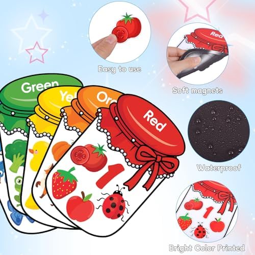 10Pcs Magnetic Color Sorting Cute Fridge Magnets for Kids Color Sorting - Image 6