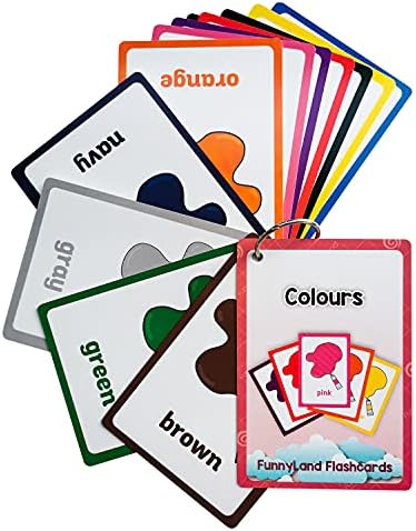 Lilias Colors Flash Cards, Toddler & Preschool Learning Toys, Kindergarten Learning Supplies, 4.3 x 3.14 Inch, 12 Cards in Set by Unknown