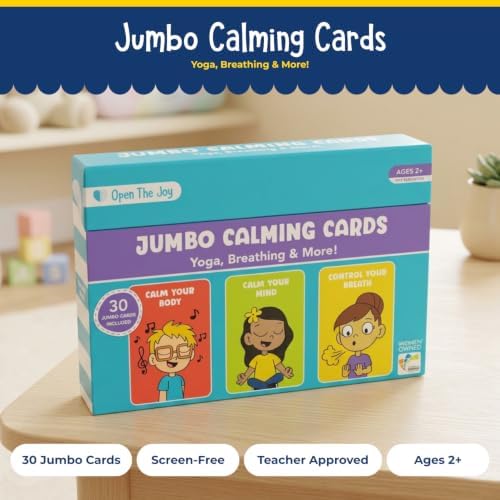 Open The Joy Jumbo Calming Cards, SEL Mindfulness Cards for Kids 3+ - Image 4