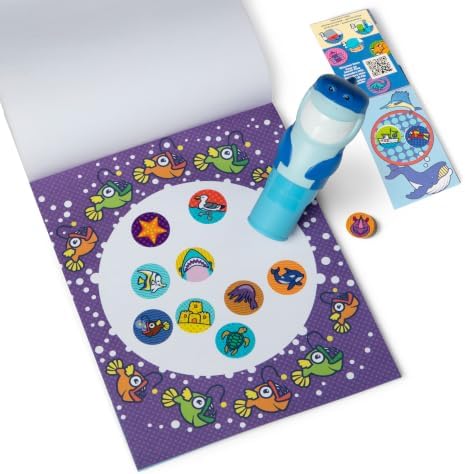 Melissa & Doug Sticker Wow! Shark Bundle, Sticker Stamper Activity Toy - Image 4