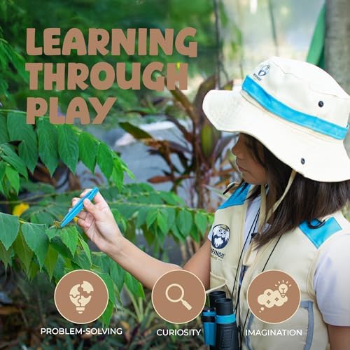Kids Explorer Kit with Safari Vest & Hat for 3-7 Year Old Boys & Girls - Image 3