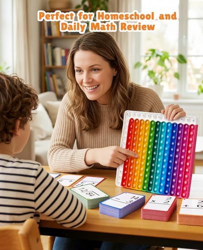 JoyCat 288 Math Flash Cards & Leanring Chart, 4 Operations, Ages 4-8 - Image 4