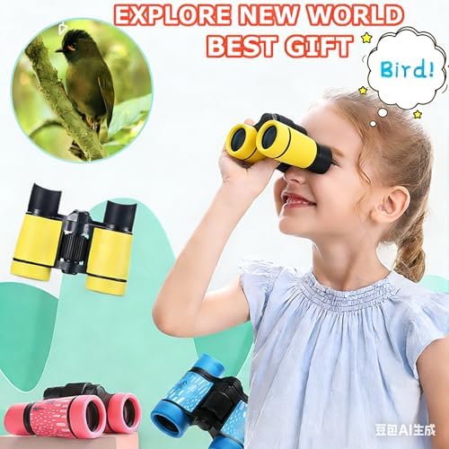 Kids Binoculars Ages 3-12 with Compass & Whistle - Image 2