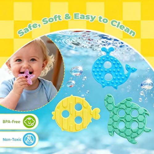 Montessori Toys for 1+ Year Old, Silicone Baby Stacking Shape Color Sorting Toys for Toddlers 1-3, Preschool Learning Activities Toddler Games, 1 2 3 Year Old Girls Boys Birthday Gifts - Image 6