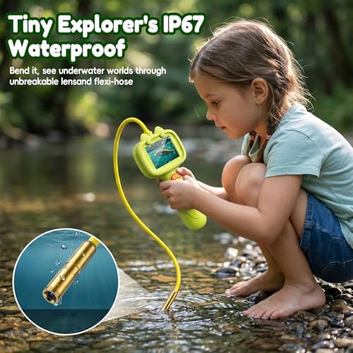 Kids Borescope Camera with Light-STEM Science Educational Toy for 3 4 5 6 7 8 Years Old Boys & Girls Birthday Gift-Discovery & Exploration Flexible Snake Scope Battery - Image 3