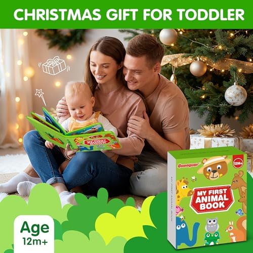 Quanquer Animal Busy Book for Toddlers 1-3 - Montessori Toys for 1 Year Old Boys and Girls, Educational Travel Toy for Airplane Car, Christmas Birthday Gifts for Toddlers - Image 2
