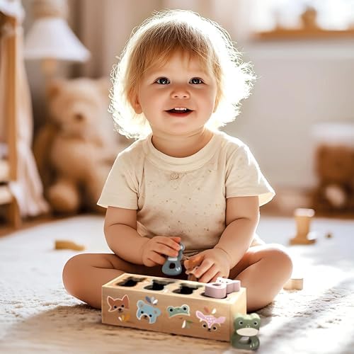 SPEEDY MONKEY Wooden Animal Shape Box | Kids Shape Sorter Toy Pretend Play - Image 2