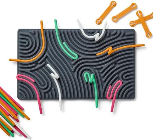 Pushpeel XL Sensory Activity Board – Expandable Silicone Fidget Toy for Stress, Anxiety, ADHD & Autism – Modular, Silent, No Mess - Granite - Image 6