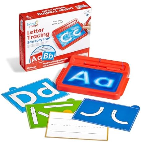 hand2mind Letter Tracing Sensory Pad, Fine Motor Activities, Ages 3+ by hand2mind