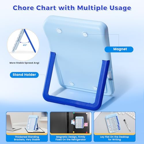 2 Pack Chore Chart for Kids Multiple Kids, Magnetic Checklist Board Slider - Image 4