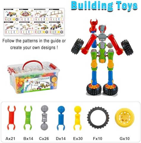 Huaker STEM Building Toys for 3 4 5 6 7 8 Year Old Boys Girls Birthday Gift - Image 4