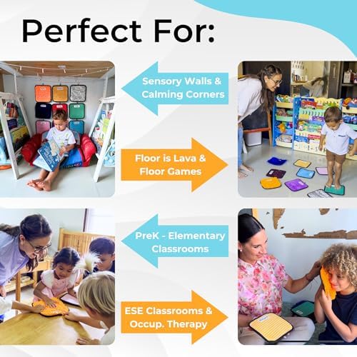 9 Labeled Sensory Mats w/Lesson Plans | Sensory Toys for Kids with Autism | Mats for Autistic Children | Occupational Therapy Toys | Sensory Wall for Autism Classroom Must Haves - Image 6