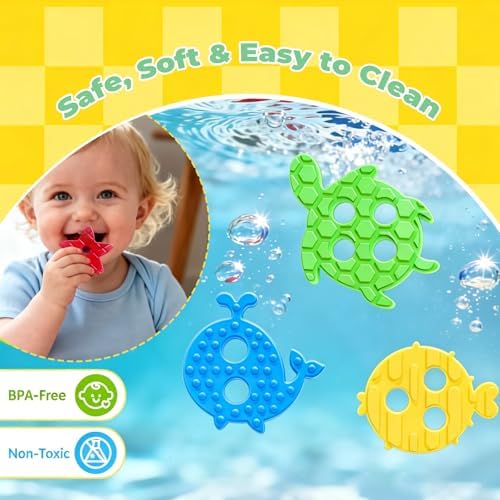 Montessori Toys for 1+ Year Old, Silicone Baby Stacking Shape Color Sorting Toys for Toddlers 1-3, Preschool Learning Activities Toddler Games, 1 2 3 Year Old Girls Boys Birthday Gifts - Image 6