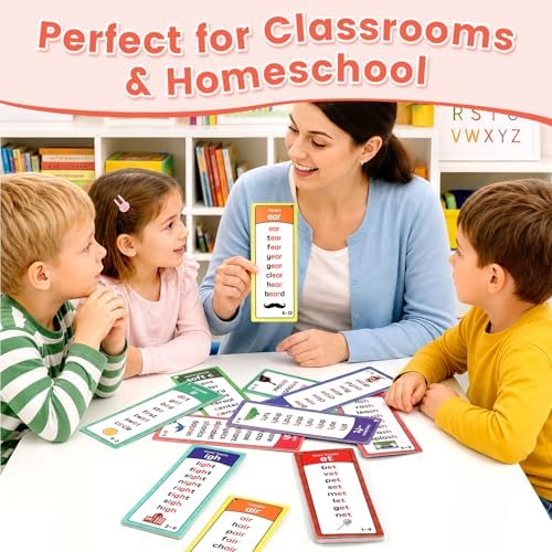 Phonics Flash Cards for Kids Ages 4 to 8, 60 Cards with Over 900 Words - Image 5