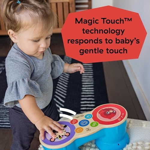 Baby Einstein Upbeat Tunes Magic Touch Wooden Drum​ Musical Toy, Ages 6 Months + - Image 3