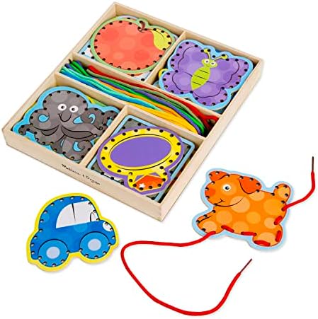 Melissa & Doug Alphabet Wooden Lacing Cards With Double-Sided Panels and Matching Laces by Unknown