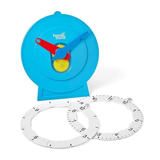 hand2mind Advanced Magnetic NumberLine Clock for Demonstration, Kids Learning to Tell Time, Number Line for Kids, Analog Learning Clock, Teaching to Tell Time, Math Manipulatives (Set of 1) - Image 8