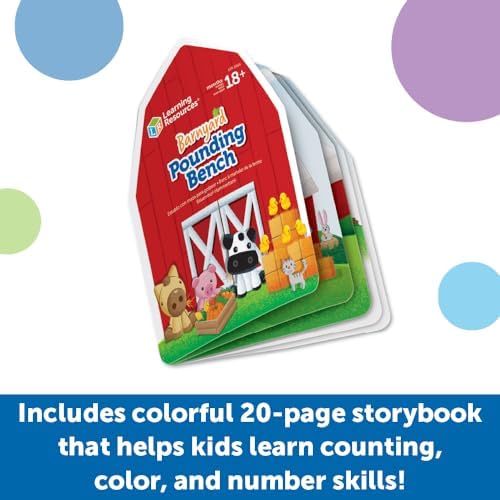 Learning Resources Peeksville Barnyard Pounding Bench - Image 4