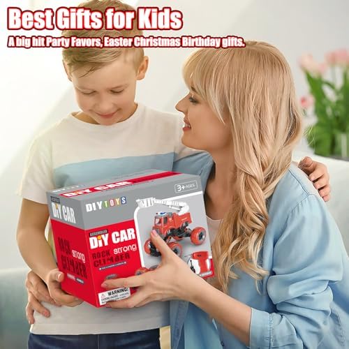 LUDILO Fire Trucks Toddlers 3-5 Take Apart Toys Gifts 3 4 5 Year Old Boys - Image 6