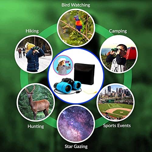 Kids Binoculars Ages 3-12 with Compass & Whistle - Image 6