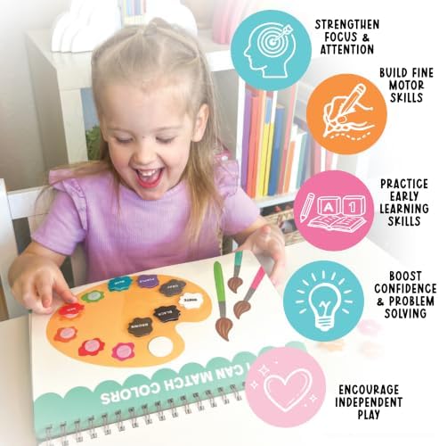 My First Busy Book Screen Free Activities for Toddlers 3-5 Activity Books - Image 6