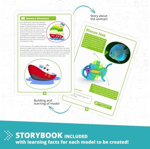 Engino STEAM Labs, Learning About Sea Adventures, STEAM Toys for Ages 3+, Building Blocks, STEM Project for Girls & Boys, Learning & Education Toys, Kindergarden Activities (5 Models) - Image 3