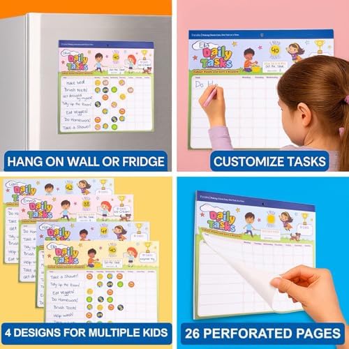 PUTSKA Potty Training and Chore Chart, 26 Boards, 1528 Stickers,Classic - Image 3