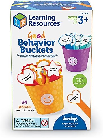 Learning Resources Good Behavior Buckets - Montessori Toys, Calm Down Corner Supplies, Social Emotional Learning Skills Games, Behavior Management Classroom Tools, Fine Motor Preschool, Kids Gifts - Image 6