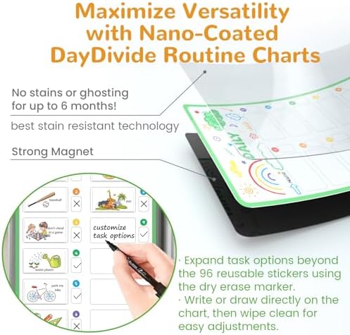 JJPRO Magnetic Bedtime/Morning/Daily Routine Chart for Kids with Reward Jar-Morning Routine Chart,Daily Checklist Reward Chart for Toddlers,Reward Jar for Kids,Cute Visual Schedule Board for Home - Image 5