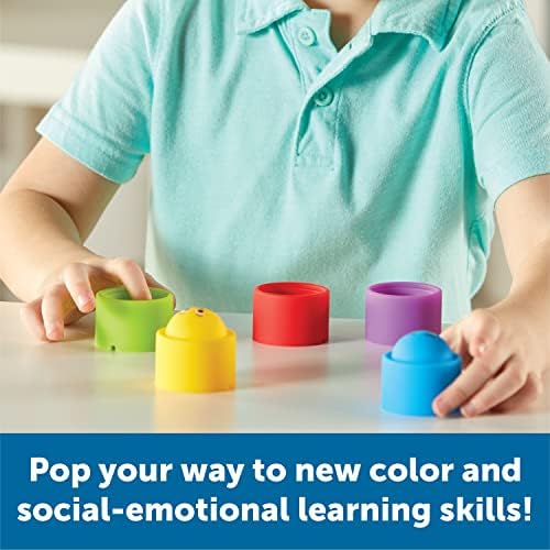 Learning Resources Rainbow Emotion Fidget Poppers, Sensory Toys, Social-Emotional Learning ,Sensory Toys for Toddlers, SEL Skills,Fine Motor Skills, Ages 3+,5 Pieces - Image 2