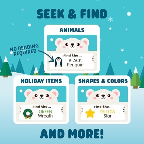 Chuckle & Roar Seek & Find Polar Bear Plush, Toddler Travel Toys, Ages 3+ - Image 4
