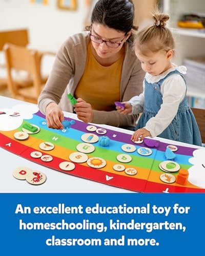 Coogam Rainbow Alphabet Learning Toy Magnetic Letters Game - Image 5