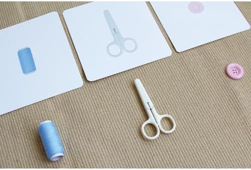 Montessori Language Materials Objects with Identical Cards Matching Game Minitures Flash Cards Cleaning Tools Hair Accessories Sewing Items (Sewing Items) - Image 6