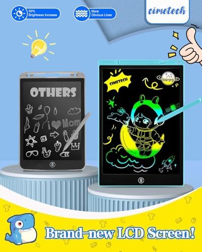cimetech LCD Writing Tablet, 12 Inch Colorful Drawing Pad for Kids - Image 6