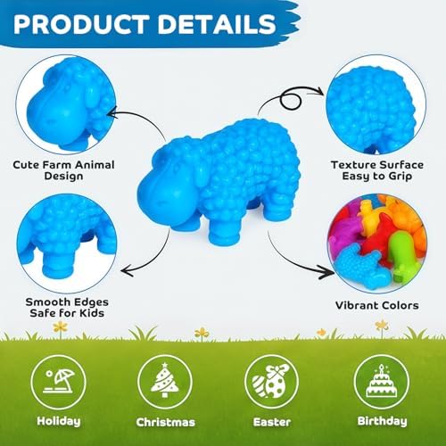Counting Animals Montessori Toys, Color Sorting Learning Toys for Kids 3-5 - Image 5