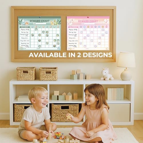 ZICOTO Fun Magnetic Reward Chart for Kids - Unicorn Chore Chart for Girls - Image 5