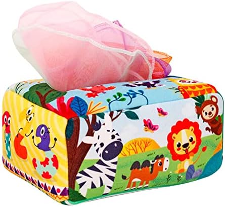 Sensory Toys for 6-12 Months, Tissue Box for, Toys for 6-12 Months, Sensory Scarves, Preschool Learning Toys, Style B by Unknown