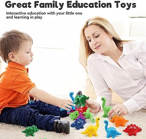 GKDOMS Montessori Matching Dinosaurs Snap and Pattern Match Learning Toy - Image 5