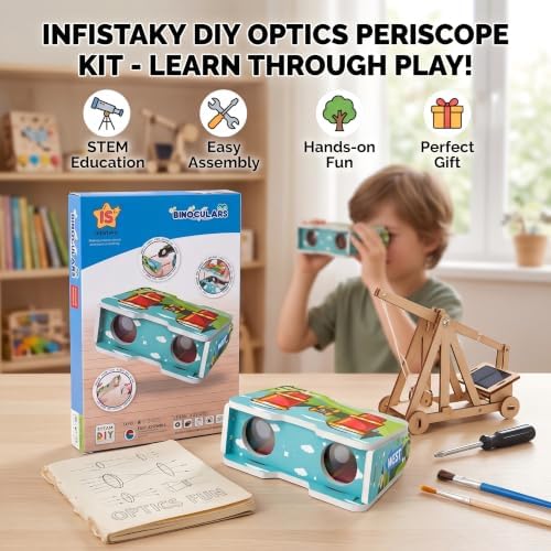 STEM DIY Binoculars Kit - Build & Explore Optics, Astronomy - Image 2
