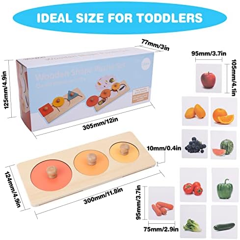 Twefex Montessori Spinning Drum + Montessori Multiple Shapes Knob Wooden Puzzles - Image 7