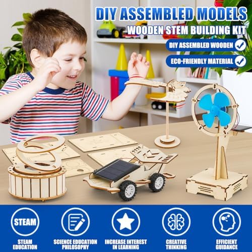 LUCKY GUESS 8 in 1 STEM Science Kit for Kids, Solar & Physics Experiments - Image 2