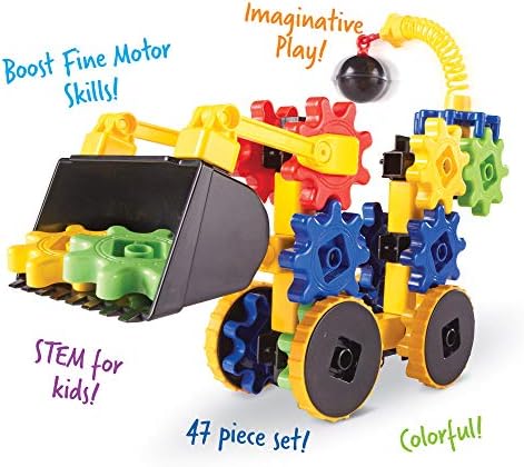 Learning Resources Gears WreckerGears, STEM Activities, Fine Motor Skills, Toddler Explorer Kit, Science and Construction, Boys and Girls Gifts, 47 Pieces, Ages 4 and Up - Image 3