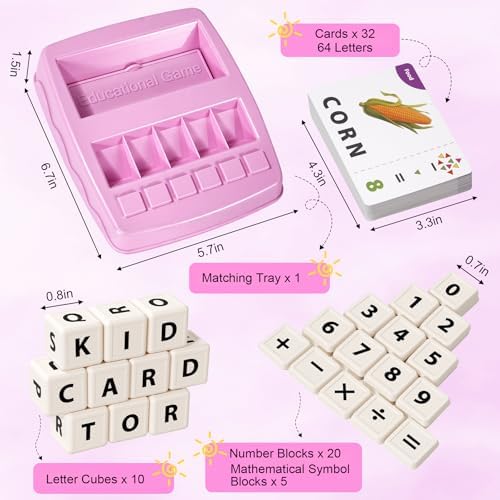 Montessori Matching Letter Game Toys for 3 4 5 Year Old Boy Girl Gifts Kids - Image 2