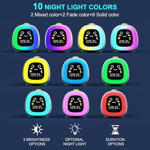 ANALOI Alarm Clock for Kids, Ok to Wake Up Sleep Training Clock for Boys - Image 4